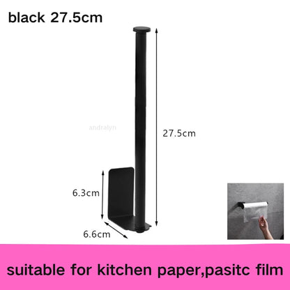 Adhesive Toilet Paper Holder Wall Mount Bathroom Silver