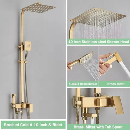 Cold Bathroom Shower Stainless Steel Bathroom Faucet System