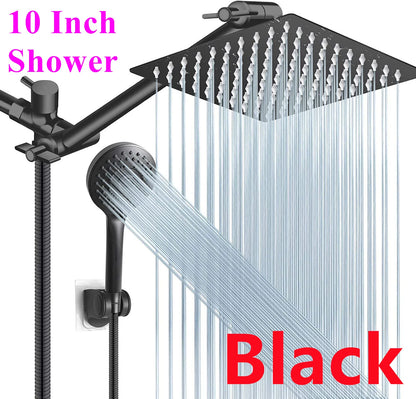Black Simple Bathroom Shower Wall Mounted Bathroom Shower