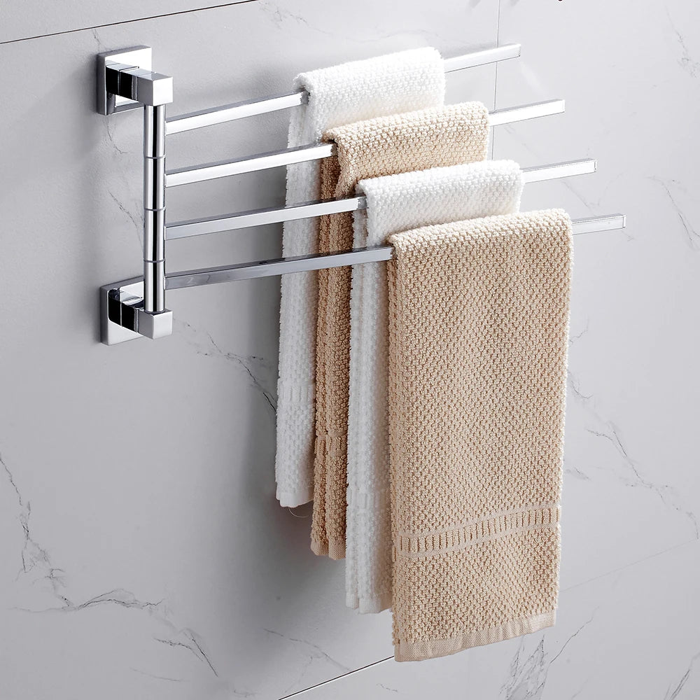 Towel Holder Stainless Steel Swing Arms Towel Rail