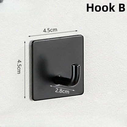 Wall Mount Black Bathroom Stainless Steel Towel Rack