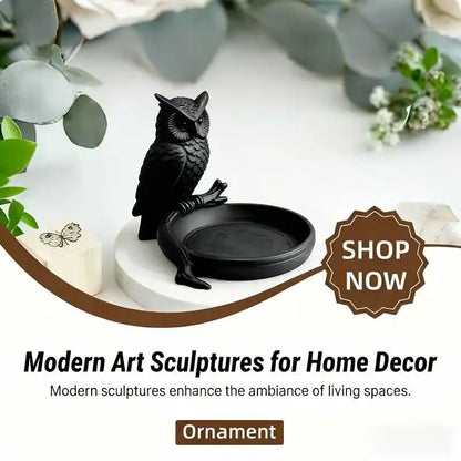 1pc Owl Jewelry Tray Ring Dish Necklace Holder