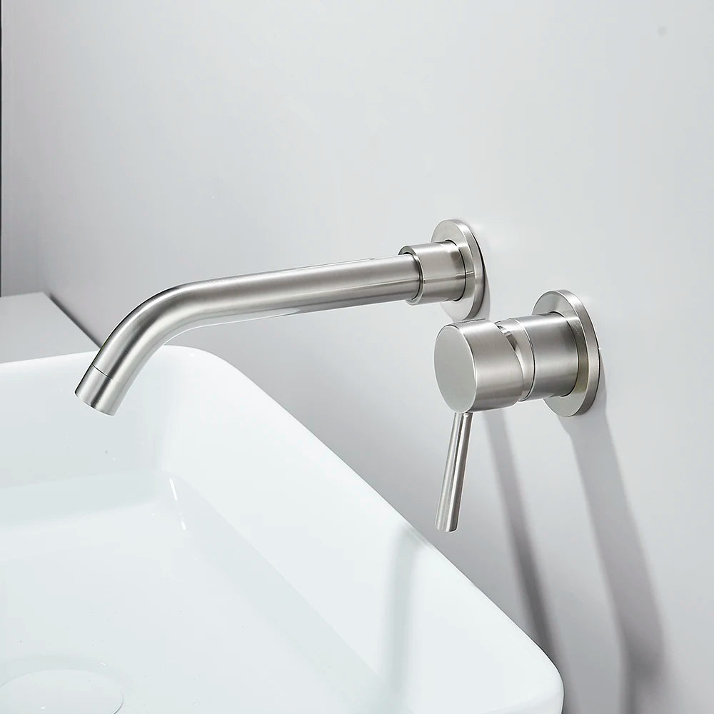 Matte Black Basin Faucet Brass White Bathroom Sink