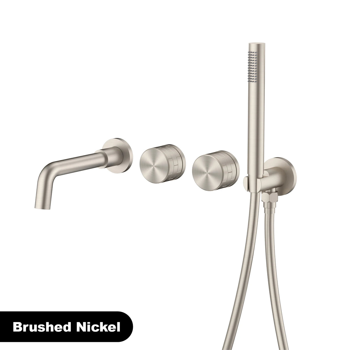 Luxury Brass Brushed Gold Wall Mounted Bathroom Faucet