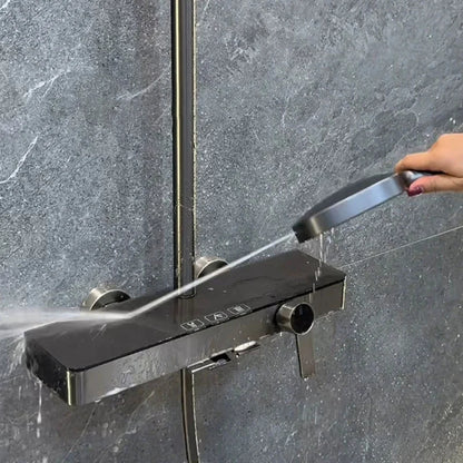 Cold Bathroom Shower System Sprinkler Brushed Rose Gold