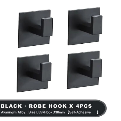 1-4pcs Strong Adhesive Wall Hook Sticker Hanging Coat