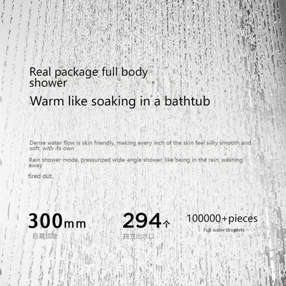 Digital Display Shower Bathroom Rainfall Piano Button Showers