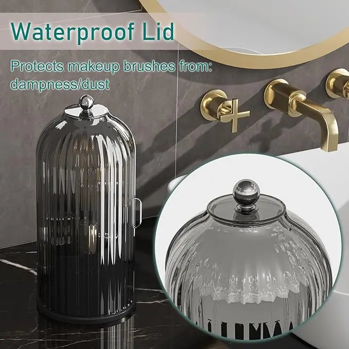 Rotating Dustproof Toothbrush Holder Organizer 360 Swivel