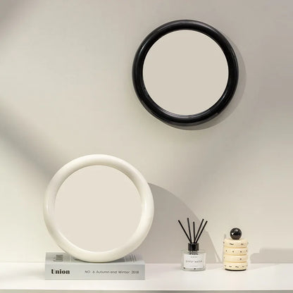 Nordic Round Glass Mirror Wall Mirror Desktop Mirror