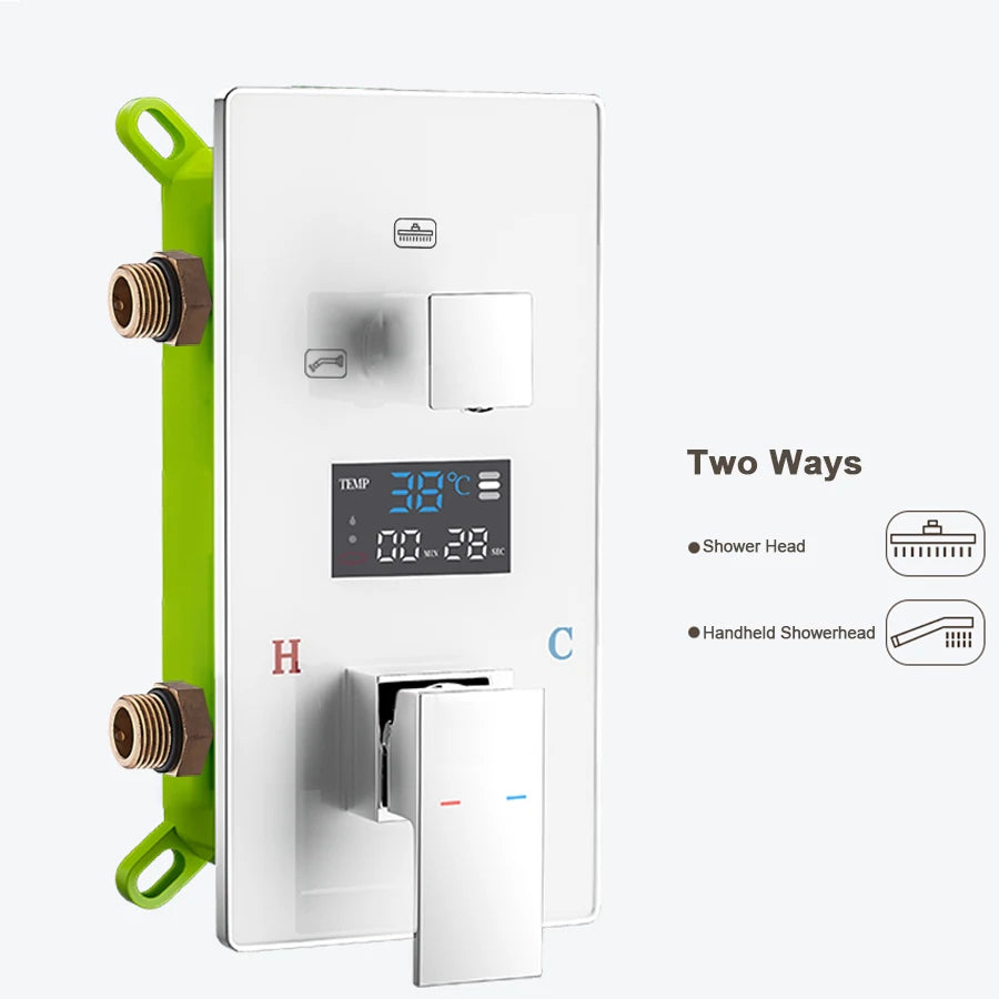 Digital Wall Mounted Shower Mixer Valve 2/3 Way