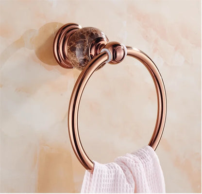 Bathroom Bath Shelf Rose Gold Paper Holder Towel