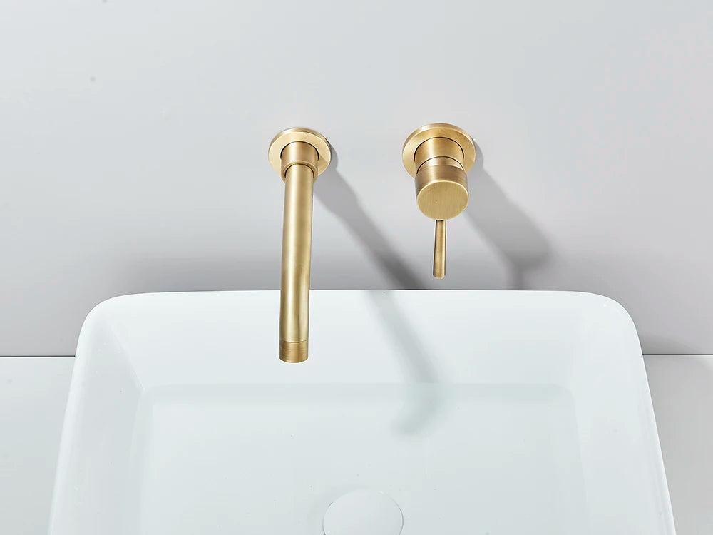 Matte Black Basin Faucet Brass White Bathroom Sink