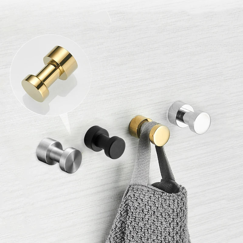 Bathroom Brass Robe Hook Wardrobe Coat Clothes Hanger