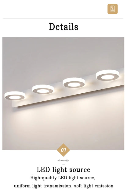 Led Bathroom Mirror Wall Lamp Vanity Light Waterproof