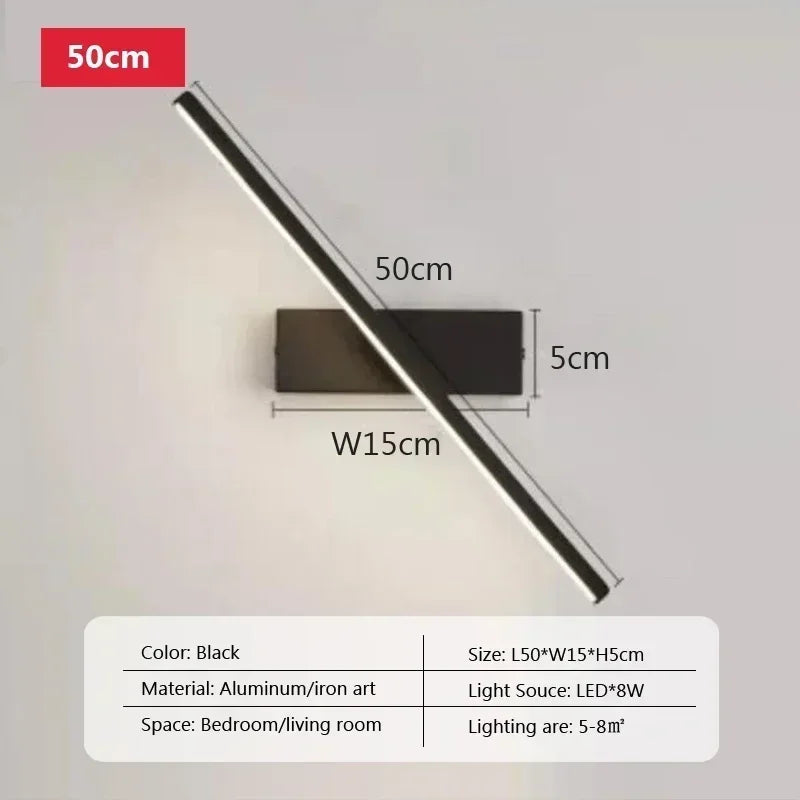 Modern Retractable Led Bathroom Mirror Light Makeup Vanity