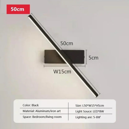 Modern Retractable Led Bathroom Mirror Light Makeup Vanity