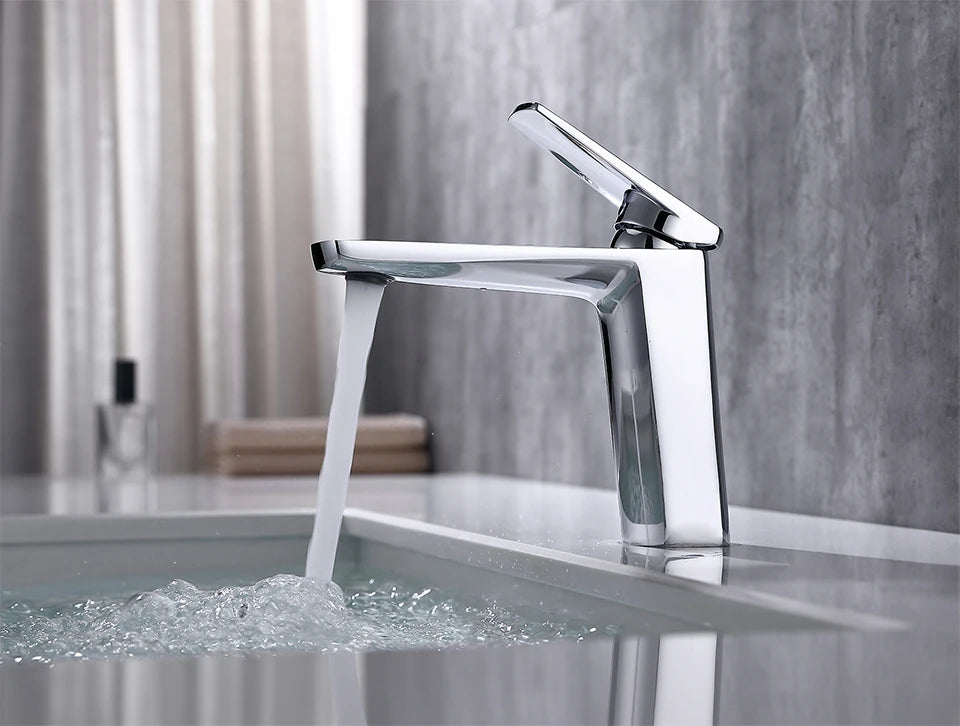 Vgx Brushed Gold Bathroom Faucets Square Basin Mixer