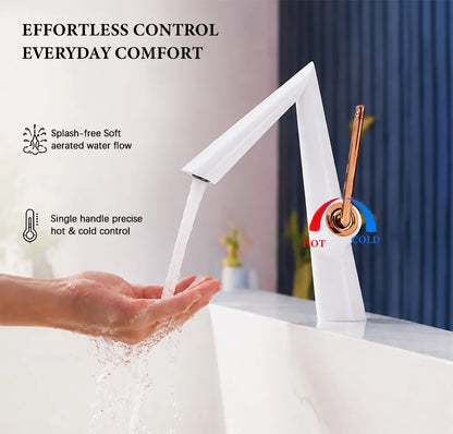 Solid Brass Basin Faucet Deck Mounted Bathroom Faucet