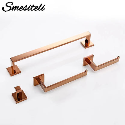 Rose Gold Bathroom Wall Mount Shelf Toilet Bath