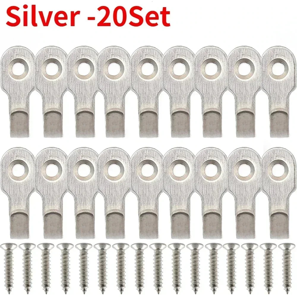 Mini Stainless Steel Hook Screw Items Key Rack