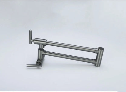 Black Wall Mounted Pot Filler Faucet Swivel Folding