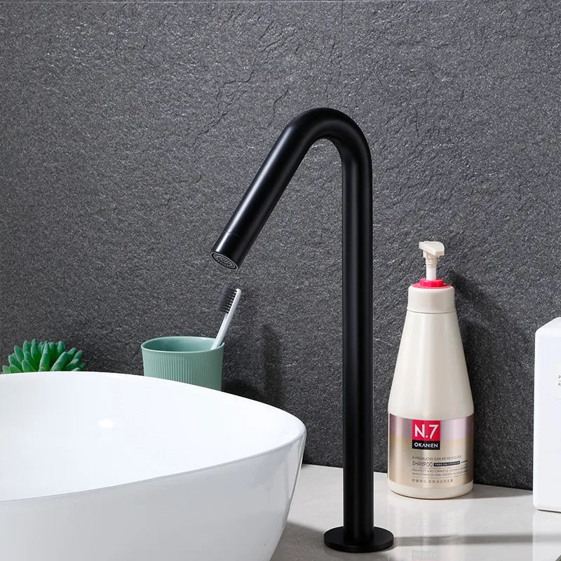 Tuqiu Smart Touch Bathrooomfaucet Gold Automatic Sensor Basin