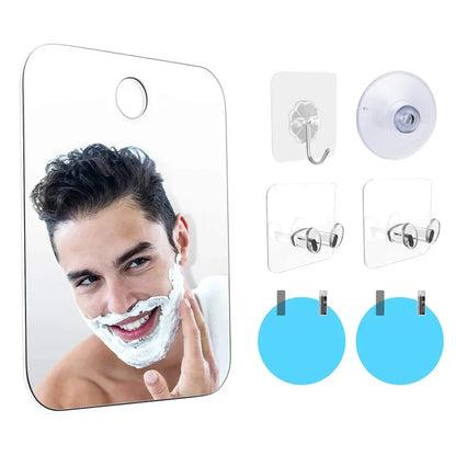 Shower Bath Mirror Bathroom Acrylic Shaving Makeup Mirrors