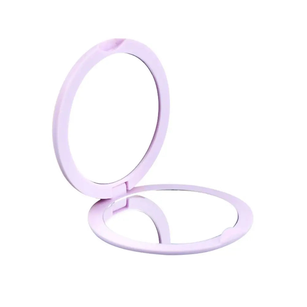 Creative Double Sided Flip Small Round Mirror Cute