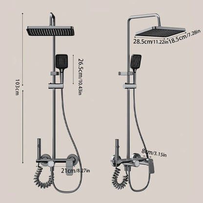 Bathroom Shower System Cold Water Rotary Knob Pressurize