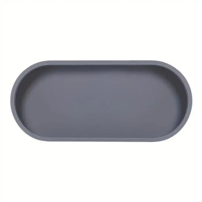 1pc Bathroom Vanity Silicone Tray Rectangular Dish Soap