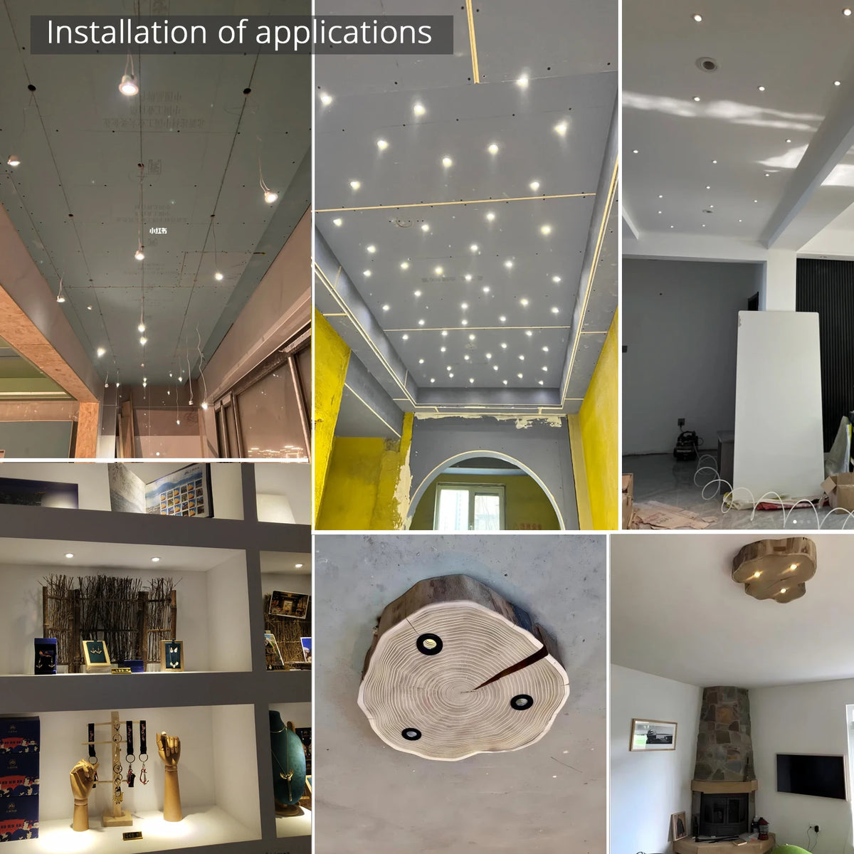 10pc/Pack Mini Cob Led Spotlights 3w 29mm 100v-240v