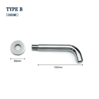 Brass Brushed Gold Mixer Faucet Wall-Mounted Round Square