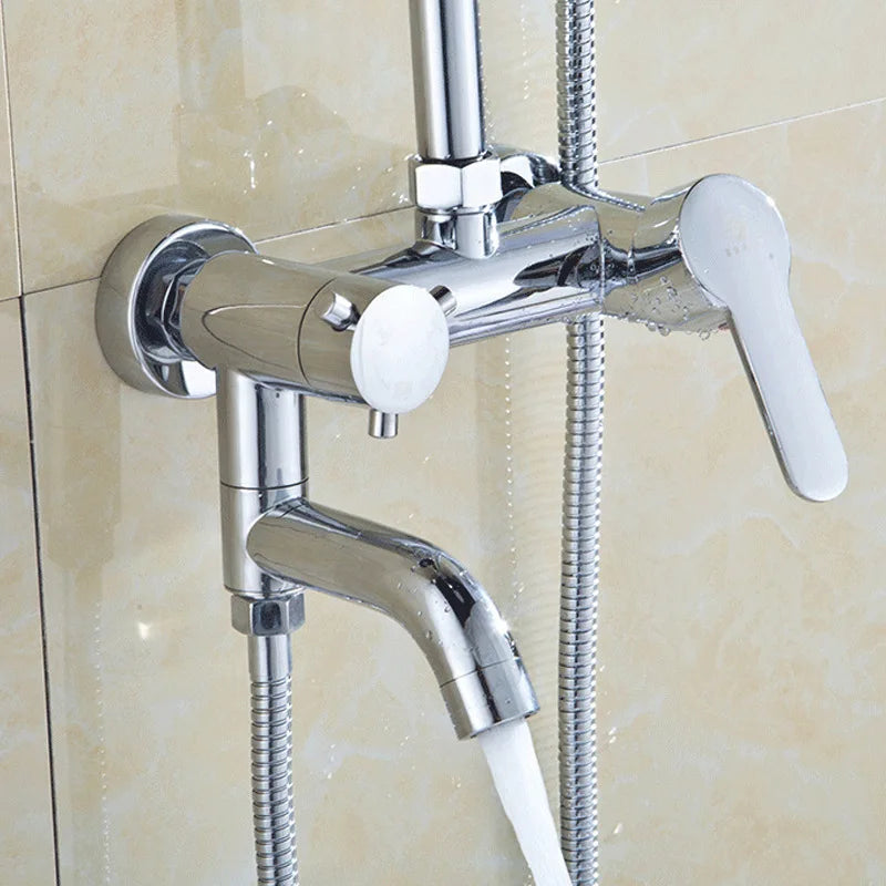 Bathroom Shower Faucet Bathtub Faucet Mixer Tap Chrome