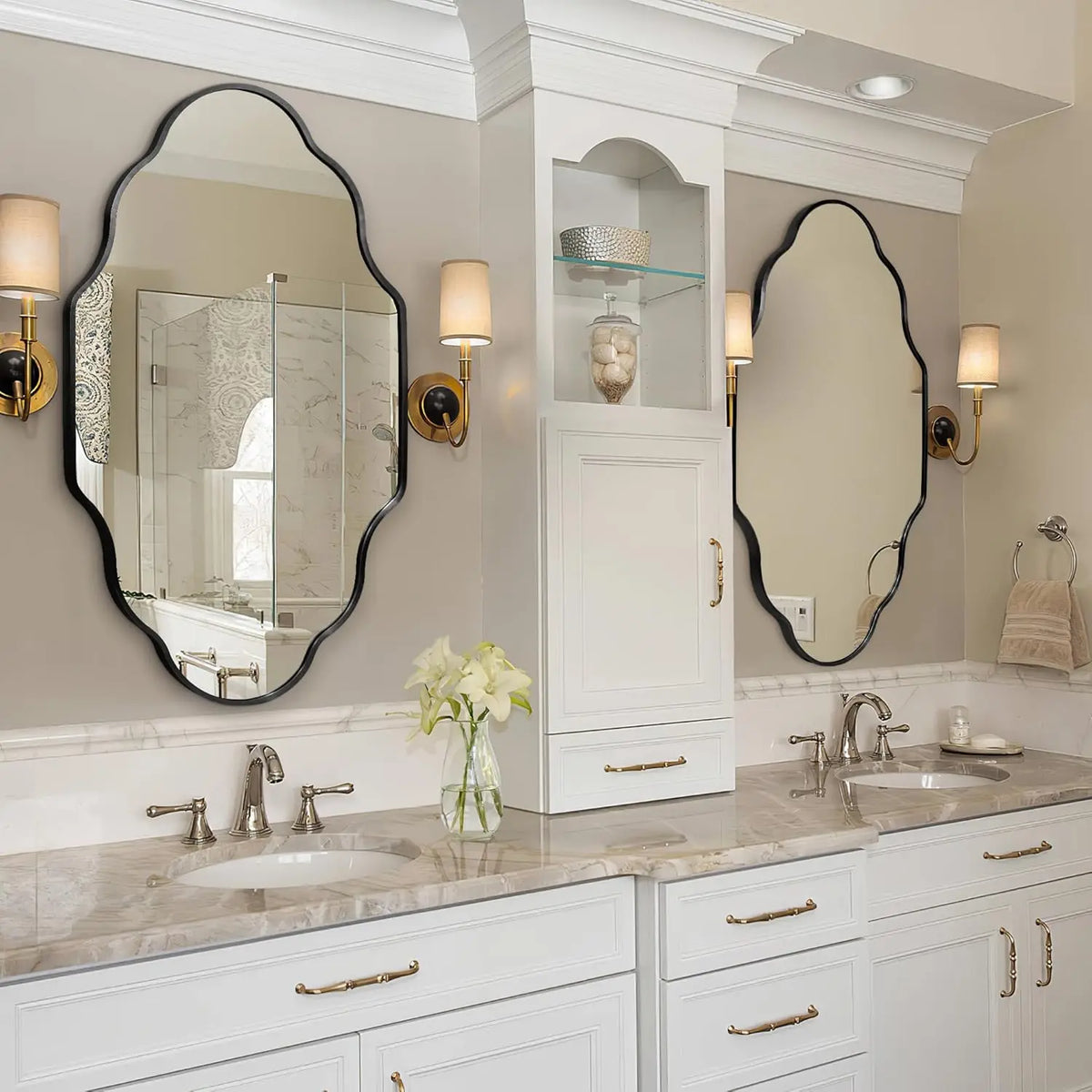 Irregular Wall Mirror Asymmetrical Mirror Wall 116 66