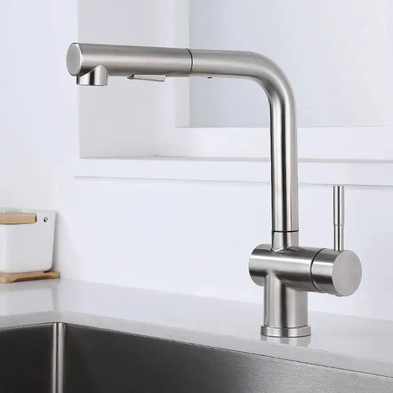 Cold Touch On Faucets Stainless Steel Pull Out