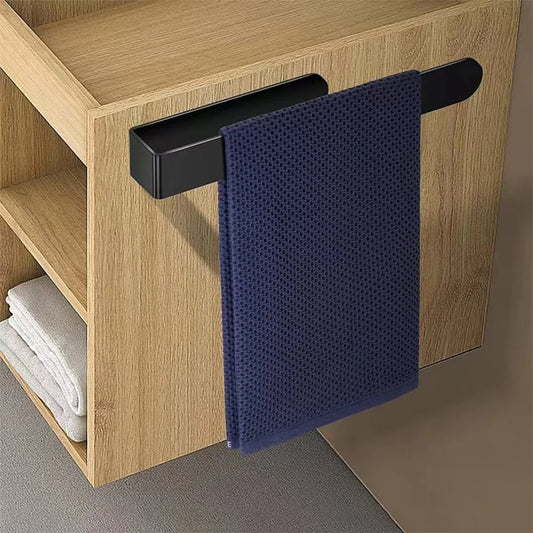 Stainless Steel Brushed Silver Towel Holder Wall Mounted