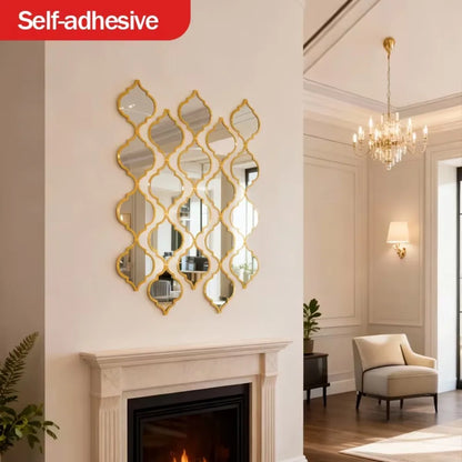 12/6pcs Large Moroccan Mirror - Wall-Mounted Living Room
