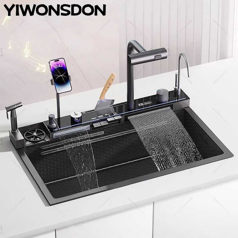 Nano Sink Phone Knife Holder High Pressure Sprayer