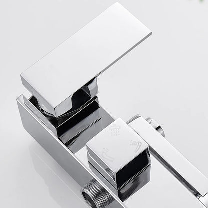 Sinlaku Rainfall Bathroom Shower Faucet Rack Shelf Bathtub
