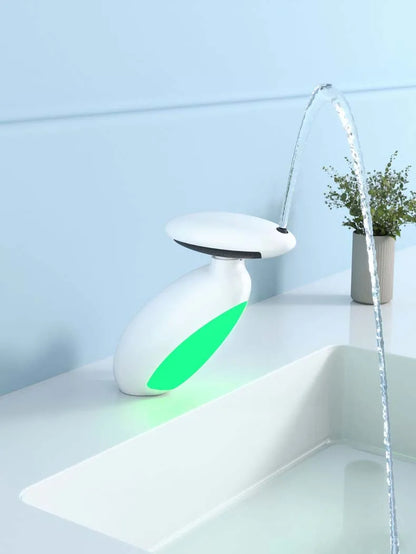 Bathroom Basin Faucet Led Light Tap Penguin Pull-Out