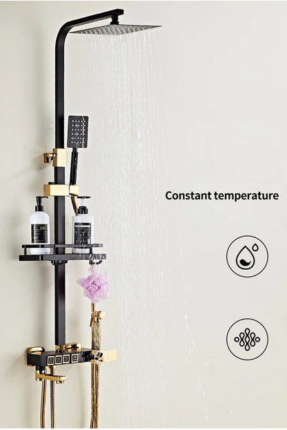 Chrome Digital Bathroom Shower System 10 Inch Stainless