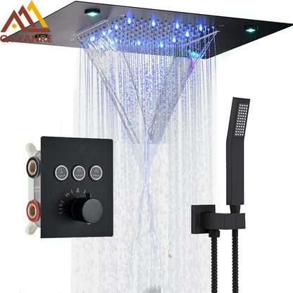 Digital Display Thermostatic Rain Shower System 14 20