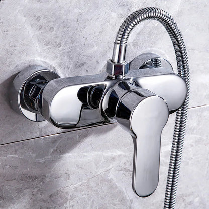Brass Shower Faucet Mixer Valve Shower Head Hidden