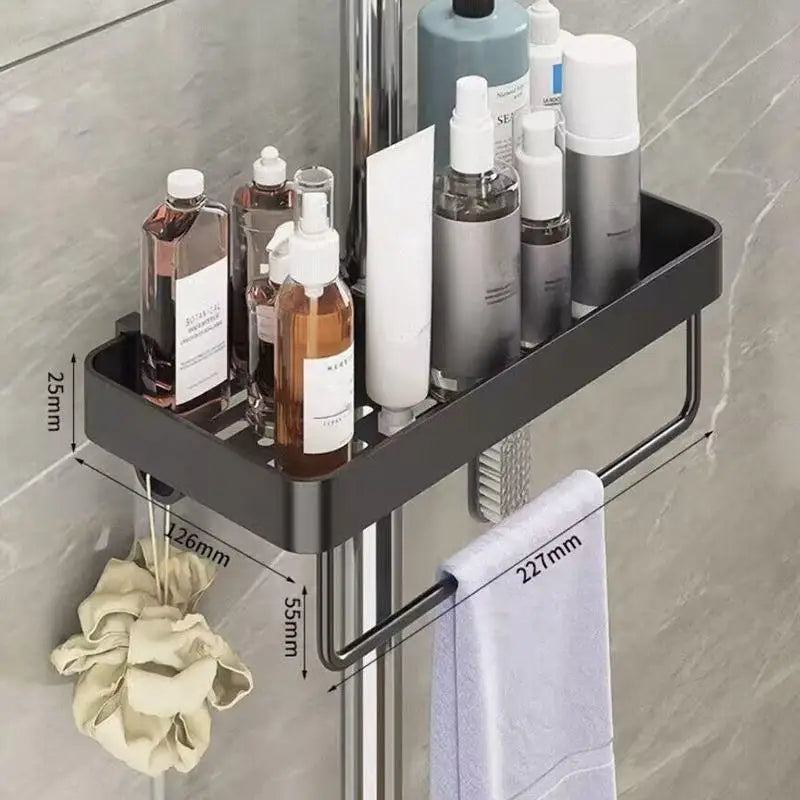 Bathroom Shelf Shampoo Soap Holder Shower Tray Toilet