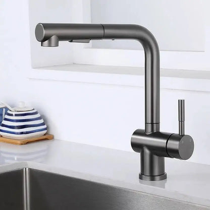 Touch On Pull Out Sink Faucet Stainless Steel