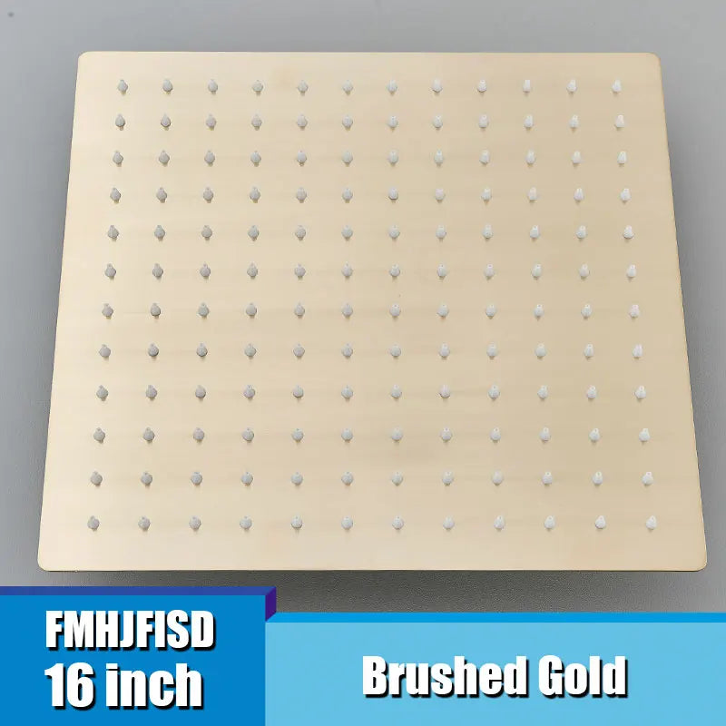 16 Inch Large Square Rain Shower Head Stainless