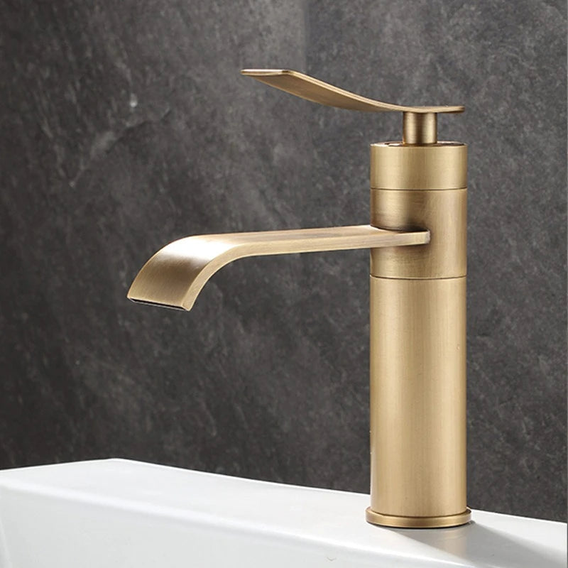 Bathroom Faucets Stainless Steel 304 Brushed Gold Basin