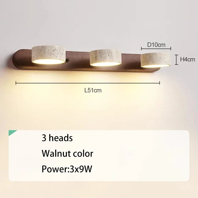 Spanish Natural Limestone Double-Sided Wall Lamp Creative