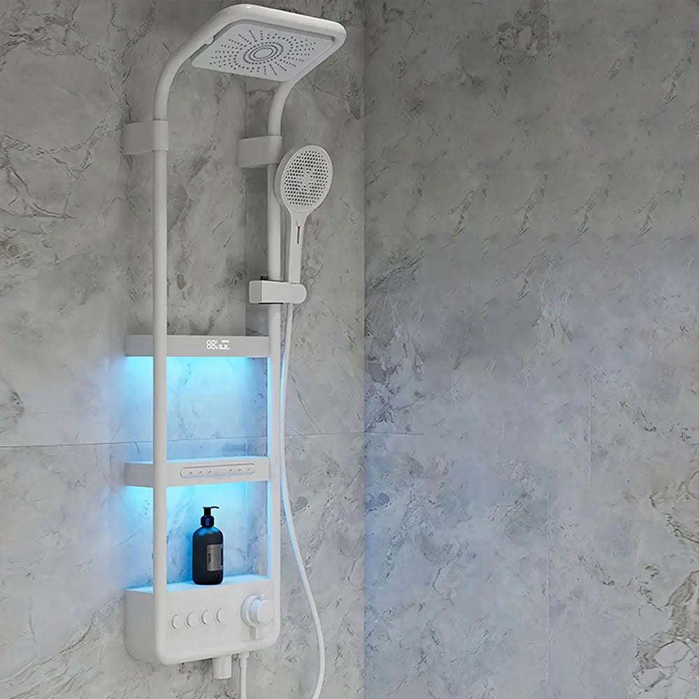 Modern High End Bathroom Shower Faucet Rainfall Waterfall