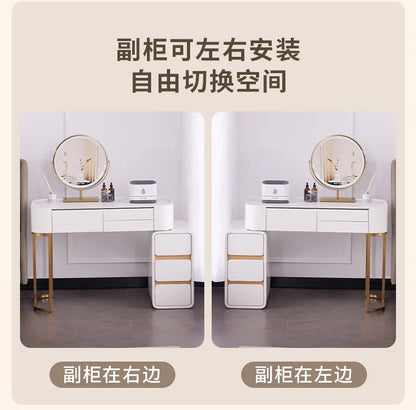 White Modern Vanity Table Living Room Makeup Vanity